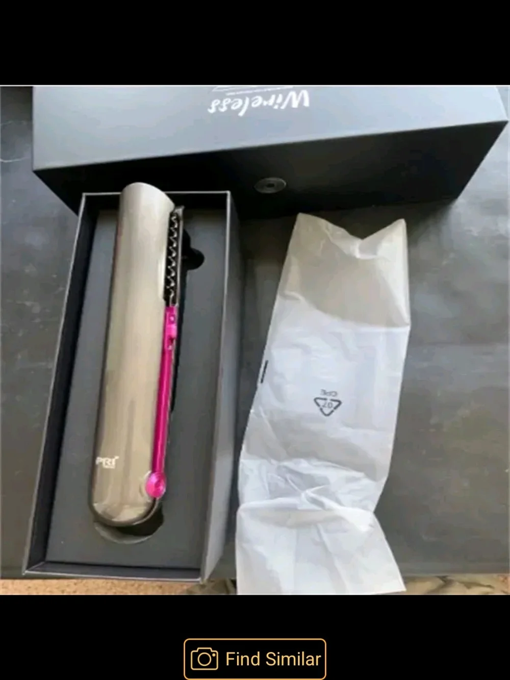 PRITECH Wireless Hair Curler in Pink and Silver
